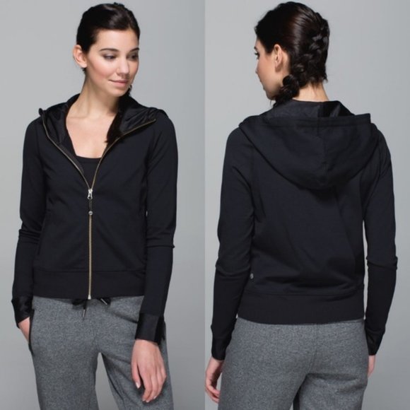 LULULEMON Namaskar Black Jacket 8 Hoodie SALE TODAY a ONLY